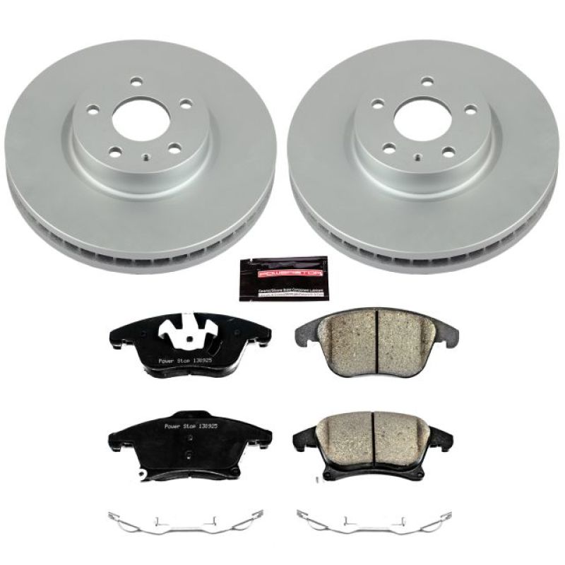PowerStop Power Stop 13-19 Ford Fusion Front Z17 Evolution Geomet Coated Brake Kit