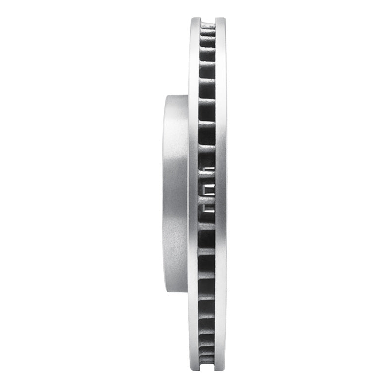 R1 Concepts R1 04-04 Mitsubishi Lancer Front Right Drilled & Slotted Silver Brake Rotor