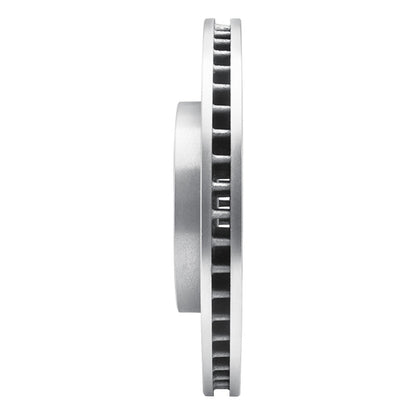 R1 Concepts R1 04-04 Mitsubishi Lancer Front Right Drilled & Slotted Silver Brake Rotor