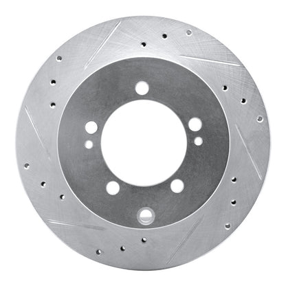 R1 Concepts R1 94-95 Eagle TALON Rear Left Drilled & Slotted Silver Brake Rotor