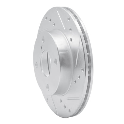 R1 Concepts R1 90-93 Mazda Miata Front Right Drilled & Slotted Silver Brake Rotor