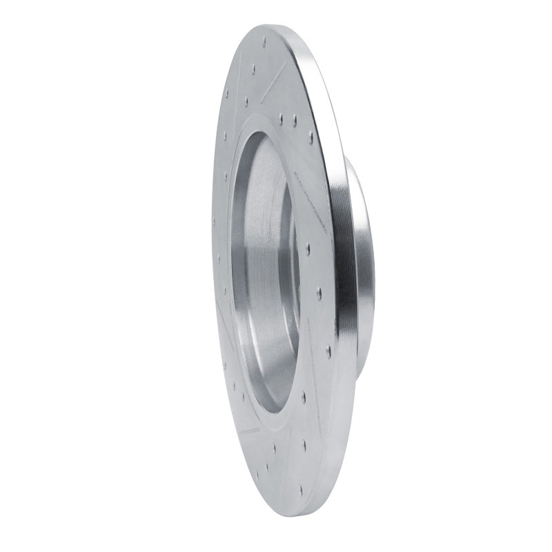 R1 Concepts R1 16-25 Audi Q3 Rear Right Drilled & Slotted Silver Brake Rotor