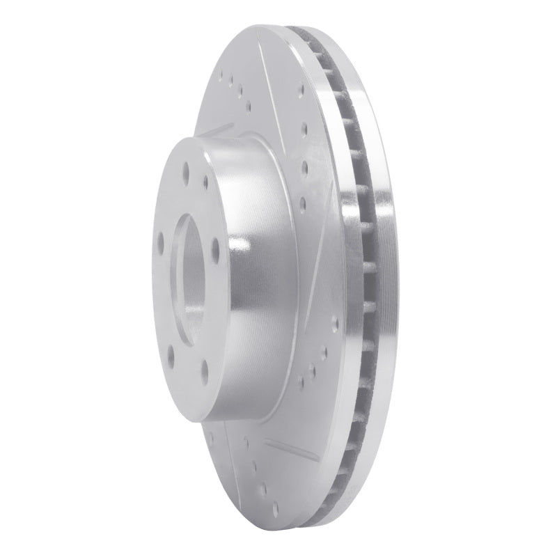 R1 Concepts R1 92-95 Mazda MPV Front Right Drilled & Slotted Silver Brake Rotor