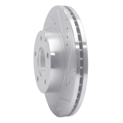 R1 Concepts R1 92-95 Mazda MPV Front Right Drilled & Slotted Silver Brake Rotor