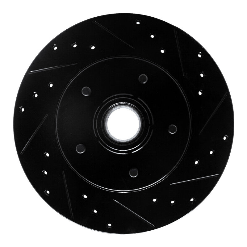 R1 Concepts R1 91-96 Buick Roadmaster Front Right Drilled & Slotted Black Brake Rotor