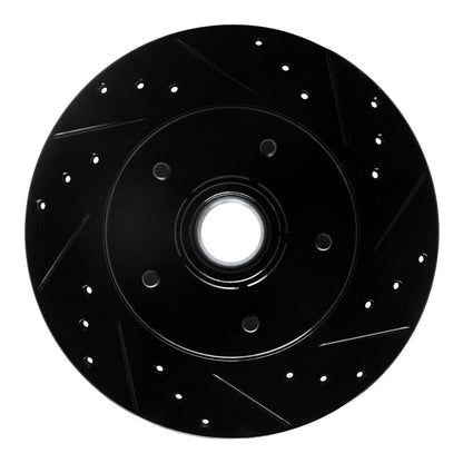 R1 Concepts R1 91-96 Buick Roadmaster Front Right Drilled & Slotted Black Brake Rotor