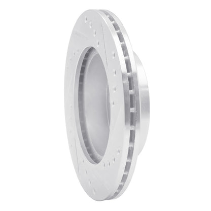 R1 Concepts R1 83-87 Honda Prelude Front Left Drilled & Slotted Silver Brake Rotor