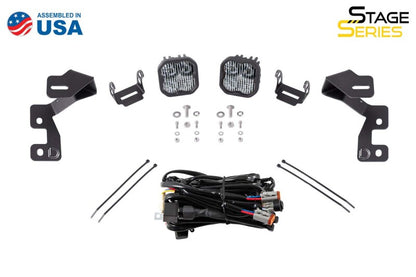 Diode Dynamics 2021 Ford Bronco Sport Stage Series 2in LED Ditch Light Kit - Sport Yellow Combo