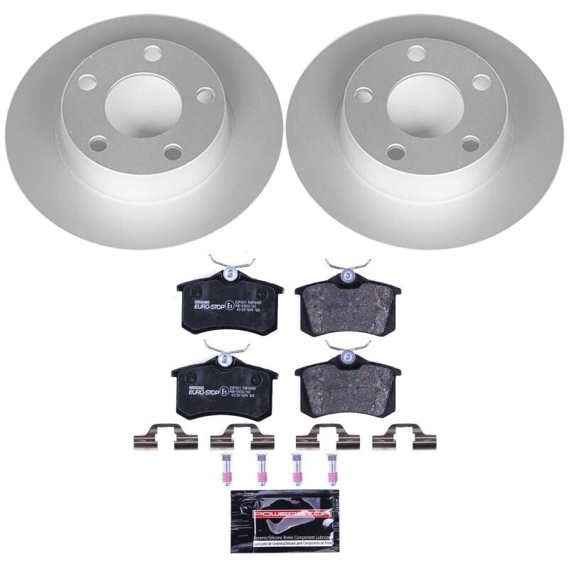 PowerStop Power Stop 98-04 Audi A6 Quattro Rear Euro-Stop Brake Kit