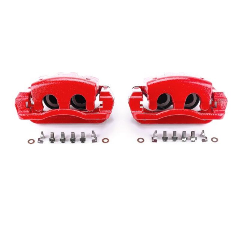 PowerStop Power Stop 05-07 Ford F-250 Super Duty Rear Red Calipers w/Brackets - Pair