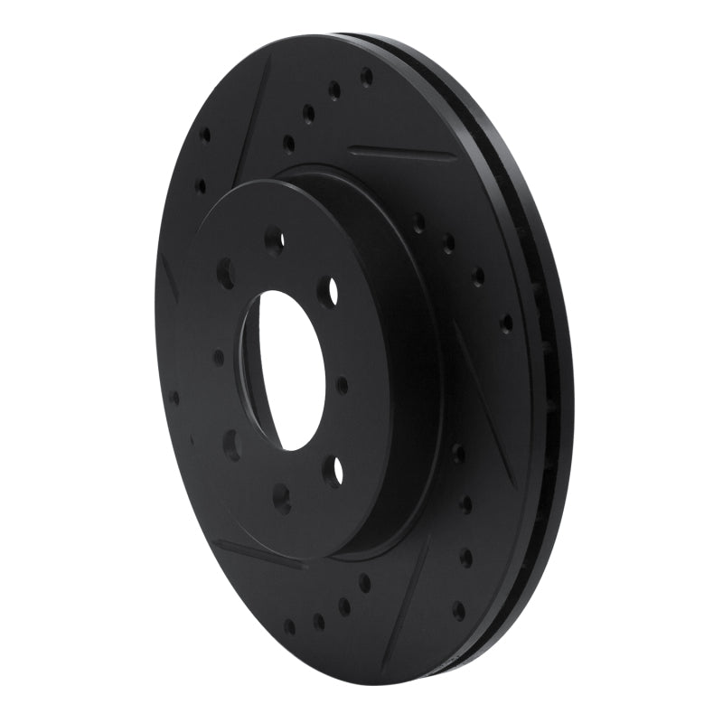 R1 Concepts R1 97-02 Peugeot 306 (Mexico) Front Left Drilled & Slotted Black Brake Rotor