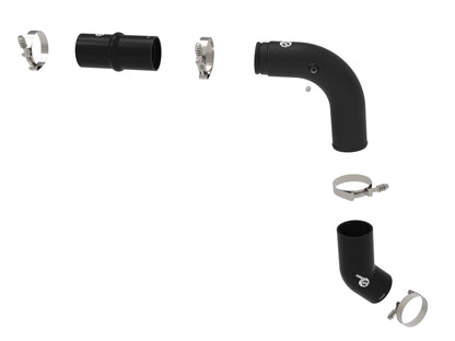 aFe BladeRunner 3in Aluminum Hot Charge Pipe Black RAM Diesel Trucks 25-26 L6-6.7L (td)
