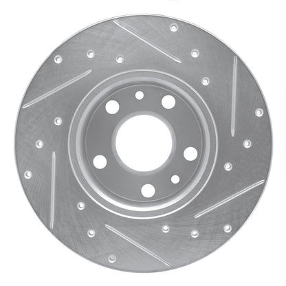 R1 Concepts R1 72-78 Volkswagen Type 2 Front Left Drilled & Slotted Silver Brake Rotor