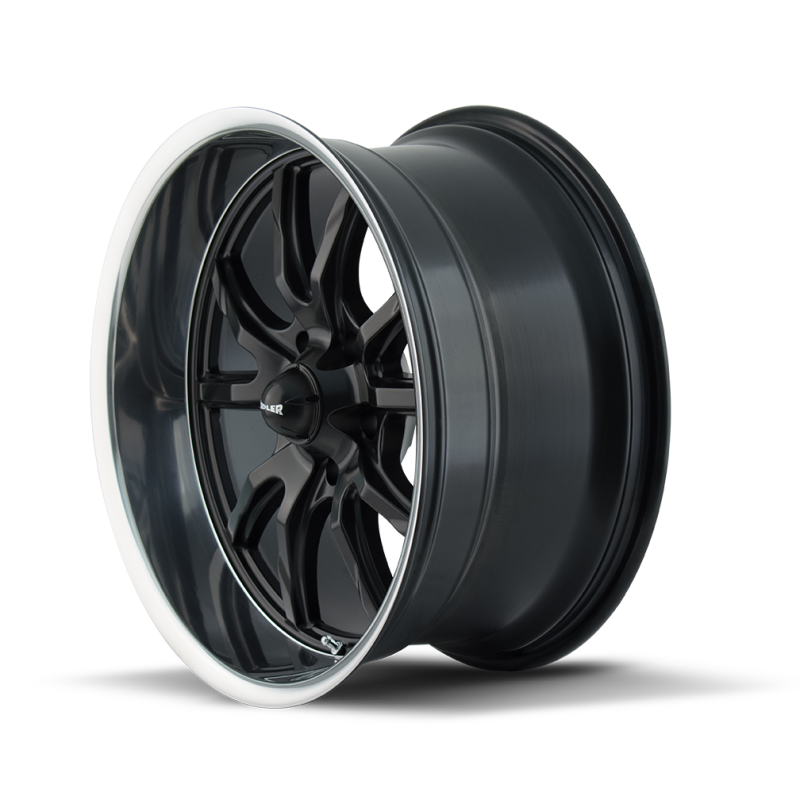 Ridler Wheels Ridler 650 20x8.5 / 5x120.65 BP / 0mm Offset / 83.82mm Hub Matte Black Polished Wheel