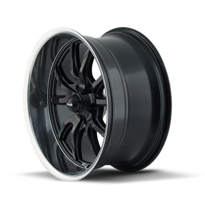 Ridler Wheels Ridler 650 20x10 / 5x127 BP / 0mm Offset / 83.82mm Hub Matte Black Polished Wheel