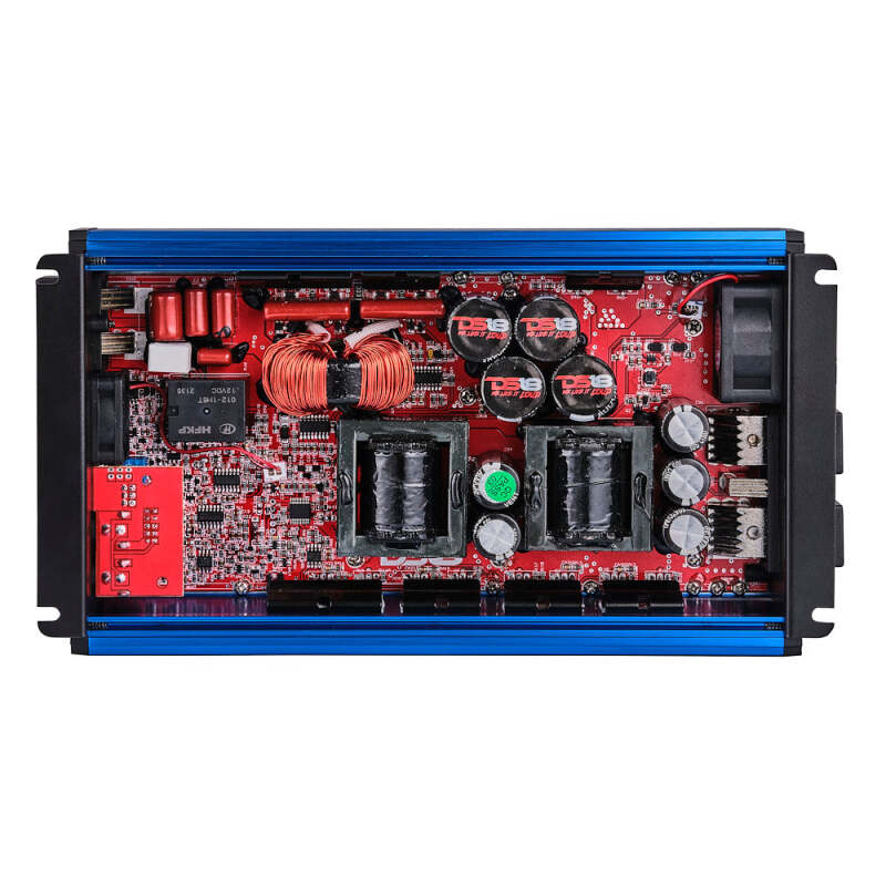 DS18 1-Channel Amp Class D Full-Range Monoblock 3500 Watts RMS/1ohm Blue