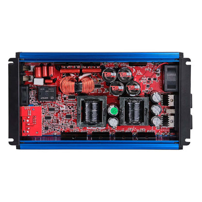 DS18 1-Channel Amp Class D Full-Range Monoblock 3500 Watts RMS/1ohm Blue