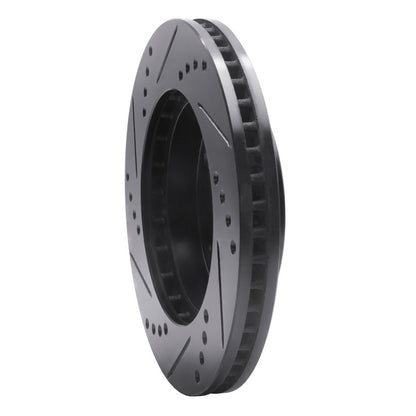 R1 Concepts R1 83-96 Buick LeSabre Front Right Drilled & Slotted Black Brake Rotor