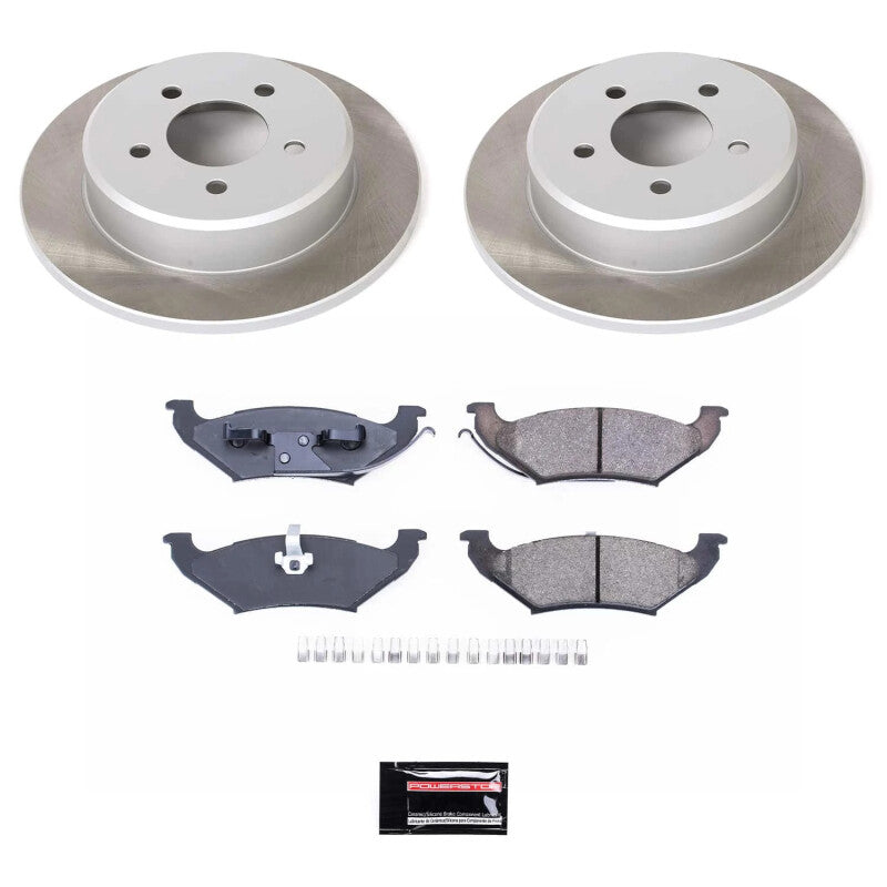 PowerStop Power Stop 98-00 Plymouth Voyager Rear Semi-Coated Rotor Kit