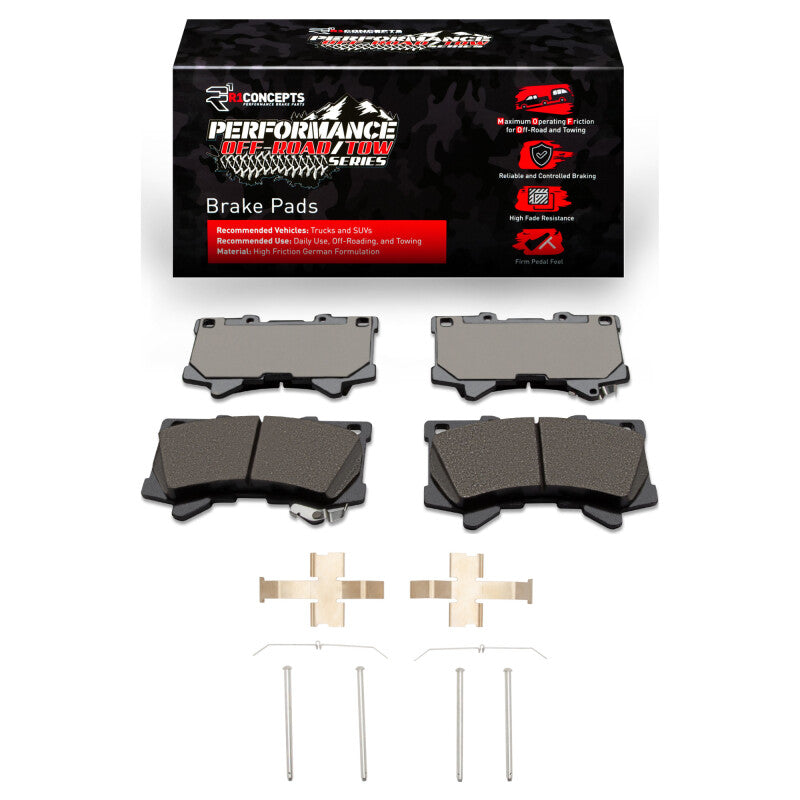 R1 Concepts R1 2022-2025 Lexus GX550 Front Performance Off-Road/Tow Brake Pads & Hardware Kit