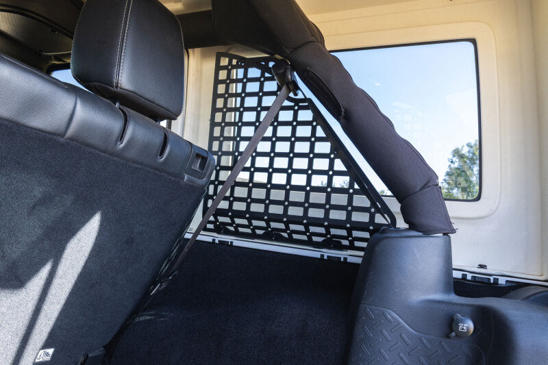 DV8 Offroad 07-18 Jeep Wrangler JK 4-Door Pocketed Rear Window Molle Panels