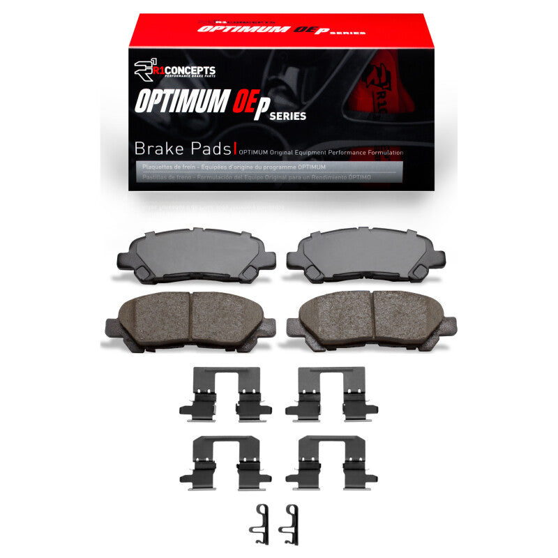 R1 Concepts R1 08-13 Toyota Highlander Rear Optimum OE Pads & Hardware Kit