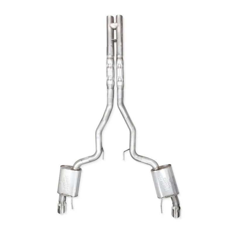 Stainless Works 2024 Mustang GT Catback Dual Tips Redline Sound H-Pipe Performance Connect Exhaust