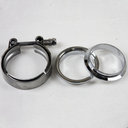 Granatelli Motor Sports Granatelli 2.5in Mating Male to Female Flanges w/V-Band Clamp