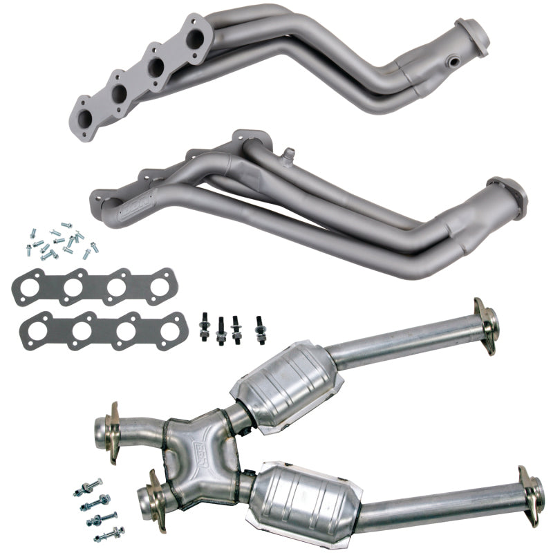 BBK 96-04 Ford Mustang 4.6L 2V (M/T Only) 1-5/8 Headers w/High Flow Catted X-Pipe (Ti Ceramic)