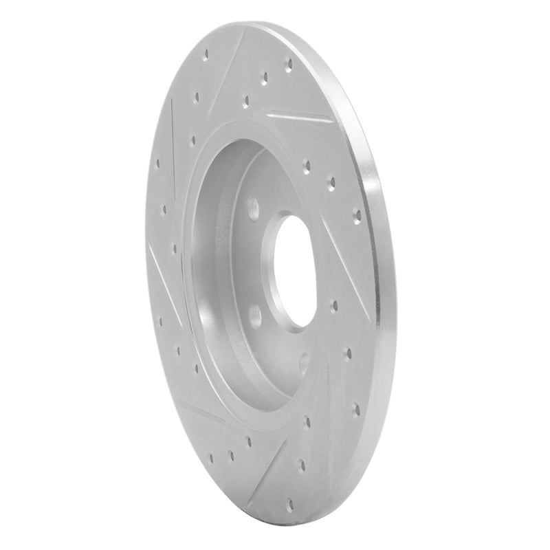 R1 Concepts R1 01-08 Ford Mondeo (Mexico) Rear Right Drilled & Slotted Silver Brake Rotor
