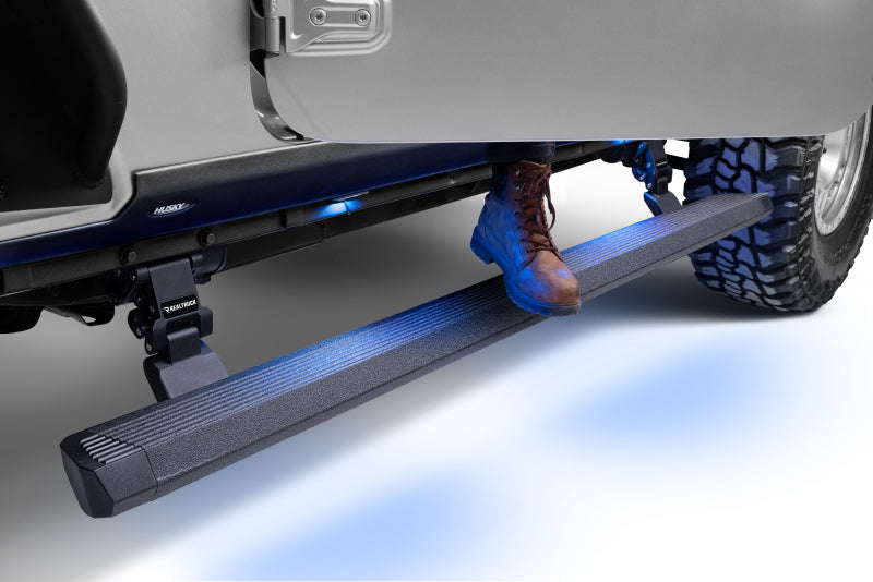 Go Rhino RealTruck 18-24 Jeep Wrangler 4dr VoltStep Electric Running Board Kit - Bedliner Coating