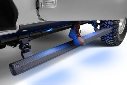 Go Rhino RealTruck 18-24 Jeep Wrangler 4dr VoltStep Electric Running Board Kit - Bedliner Coating