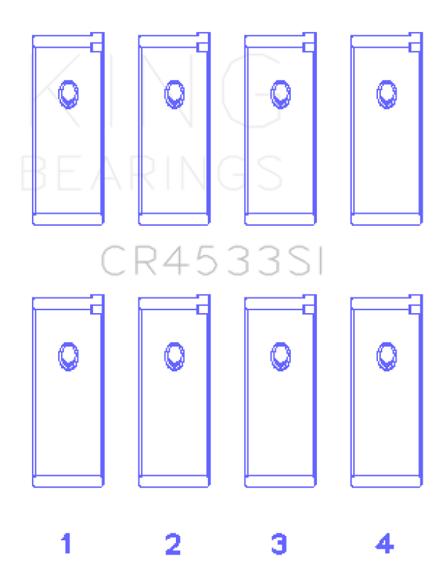 King Engine Bearings Nissan QR25DE DOHC 16 Valves (Size +0.5) Rod Bearing Set