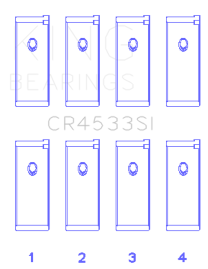 King Engine Bearings Nissan QR25DE DOHC 16 Valves (Size +0.5) Rod Bearing Set