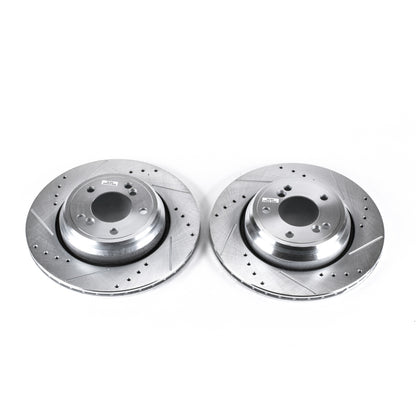 PowerStop Power Stop 01-06 BMW M3 Rear Evolution Drilled & Slotted Rotors - Pair