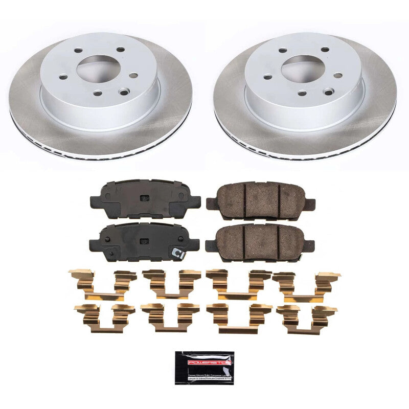 PowerStop Power Stop 14-15 Nissan Rogue Select Rear Semi-Coated Rotor Kit