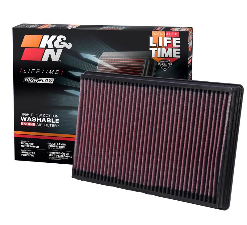 K&N Engineering K&N 02-10 Dodge Ram 1500/2500/3500 3.7/4.7/5.7L Drop In Air Filter