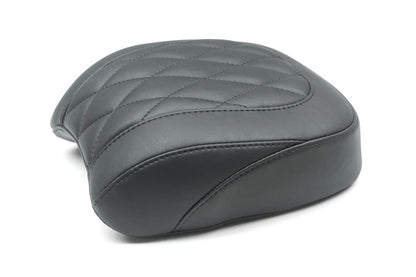 Mustang Motorcycle Mustang 18-21 Harley Fat Bob Wide Tripper Passenger Seat Diamond Stitch - Black
