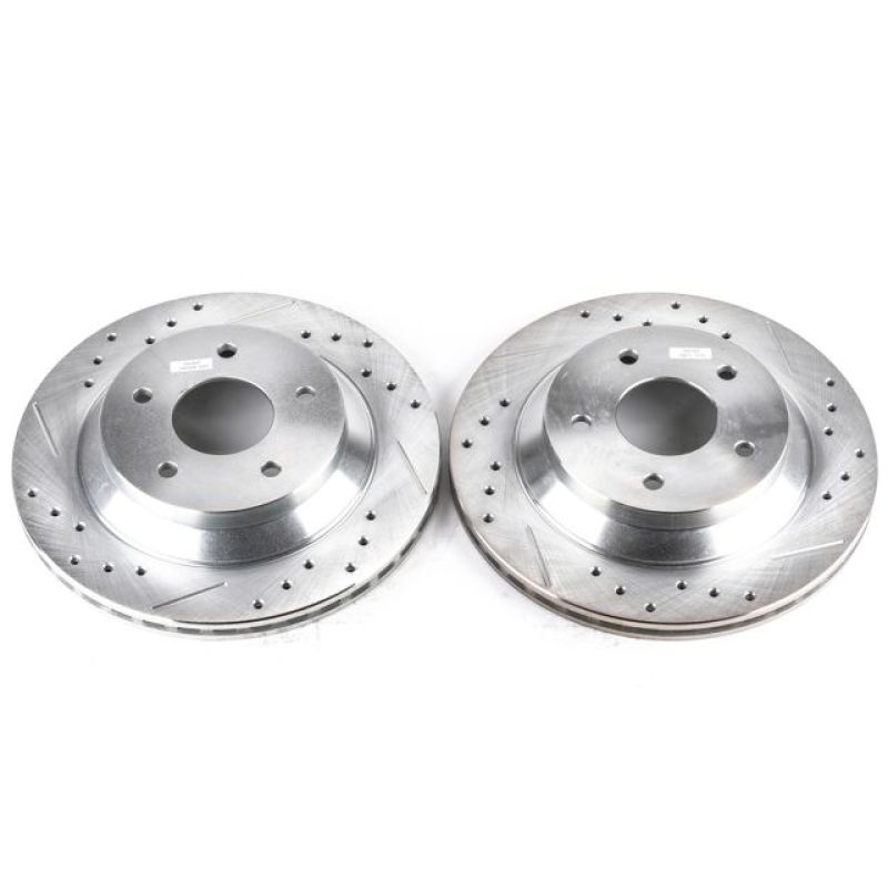 PowerStop Power Stop 88-95 Chevrolet Corvette Front Evolution Drilled & Slotted Rotors - Pair