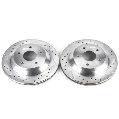 PowerStop Power Stop 88-95 Chevrolet Corvette Front Evolution Drilled & Slotted Rotors - Pair