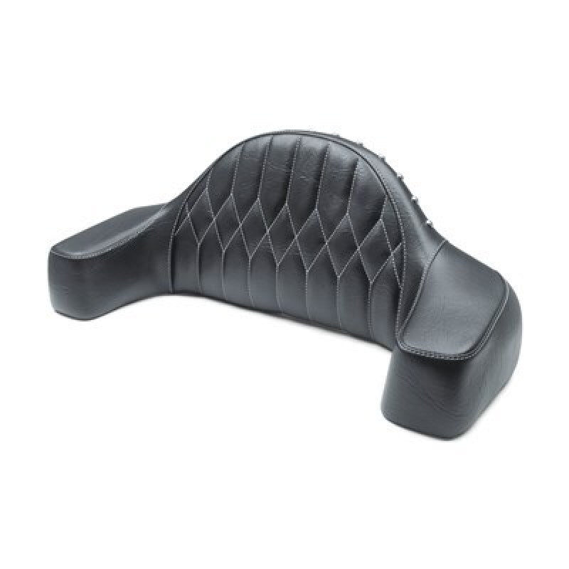 Mustang Motorcycle Mustang 14-21 Indian Chieftain,Chief,Dk Horse,Roadmaster,Vint Pass Backrest w/Diam Stitch - Black