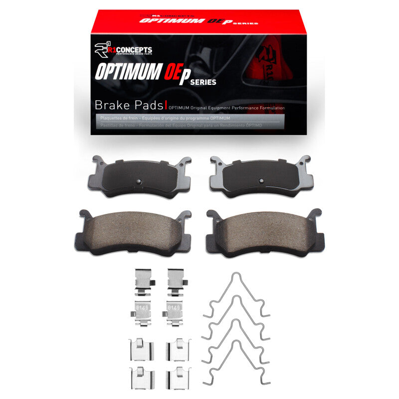 R1 Concepts R1 87-95 Mazda 323 Rear Optimum OE Pads & Hardware Kit