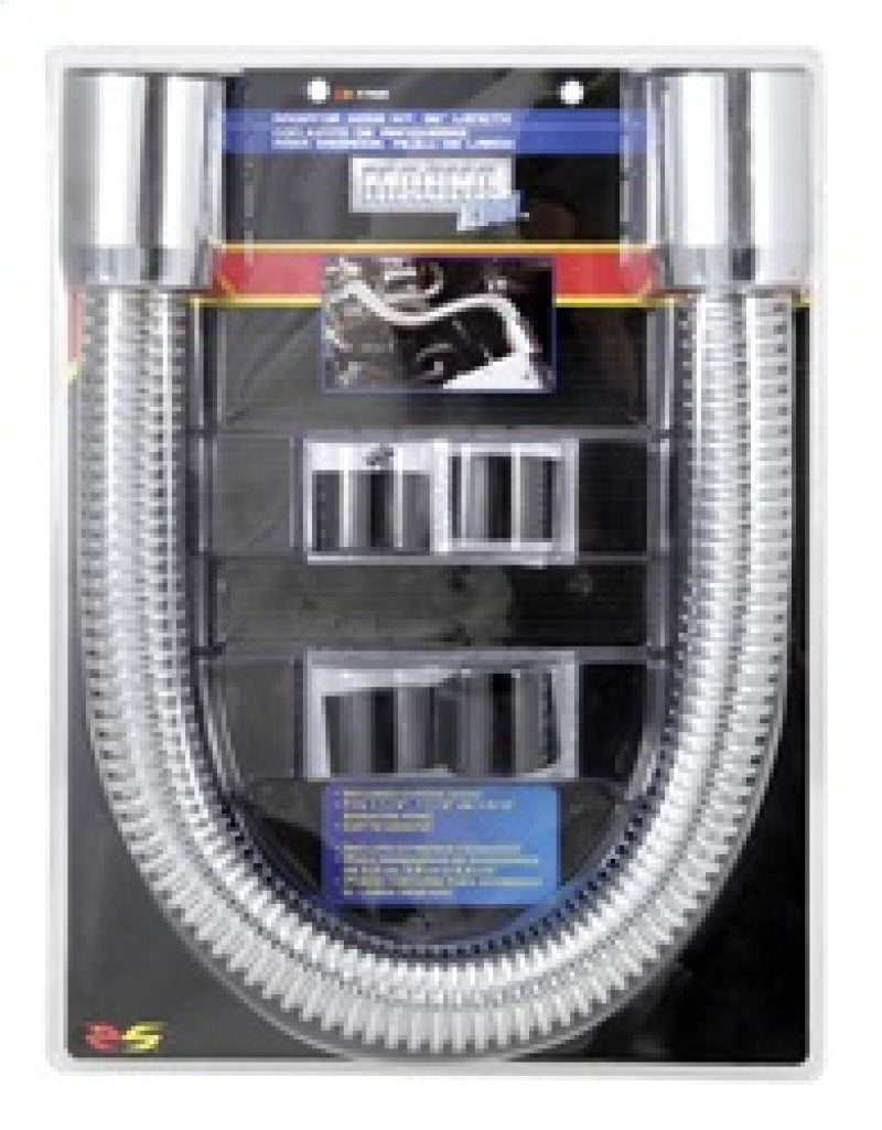 Spectre Magna Kool Radiator Hose Kit 30in W/Chrome End Covers