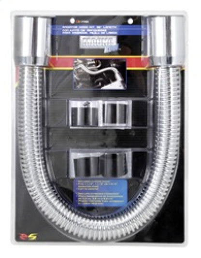 Spectre Magna Kool Radiator Hose Kit 30in W/Chrome End Covers