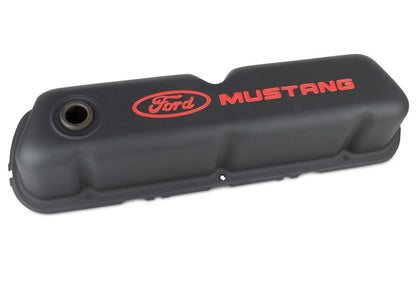 Ford Racing Ford Mustang Logo Black Crinkle Valve Cover