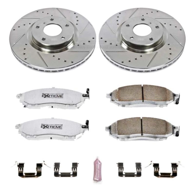 PowerStop Power Stop 08-12 Infiniti EX35 Front Z26 Street Warrior Brake Kit