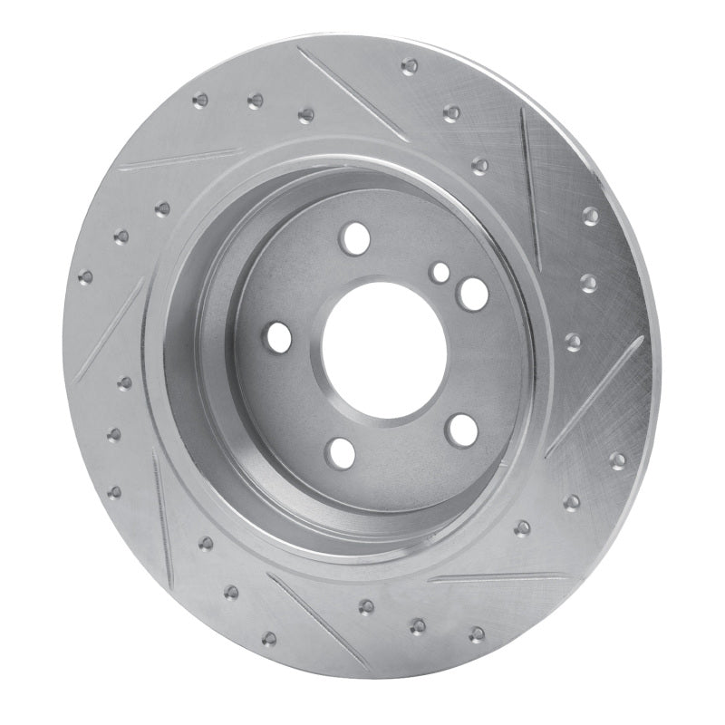 R1 Concepts R1 07-13 Mercedes-Benz S400 (USA) Rear Left Drilled & Slotted Silver Brake Rotor