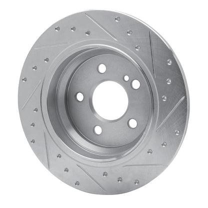 R1 Concepts R1 07-13 Mercedes-Benz S400 (USA) Rear Left Drilled & Slotted Silver Brake Rotor