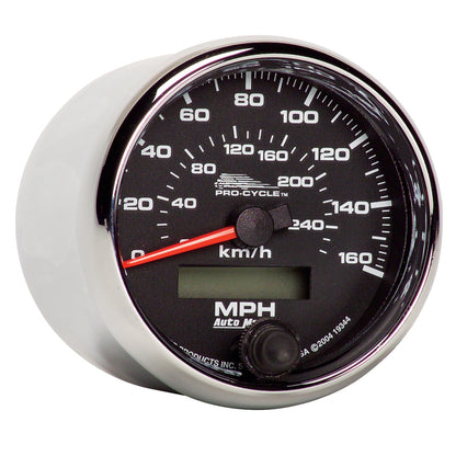 Autometer Pro-Cycle Gauge Speedo 2 5/8in 160 Mph/260Kmh Elec Black