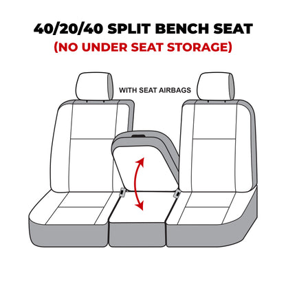 Covercraft 09-14 Dodge Ram Polycotton SeatSaver Custom Front Row Seat Covers - Misty Grey